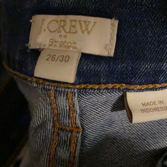 JCREW stretch skinny raw edge jean med. wash - Picture 6 of 6
